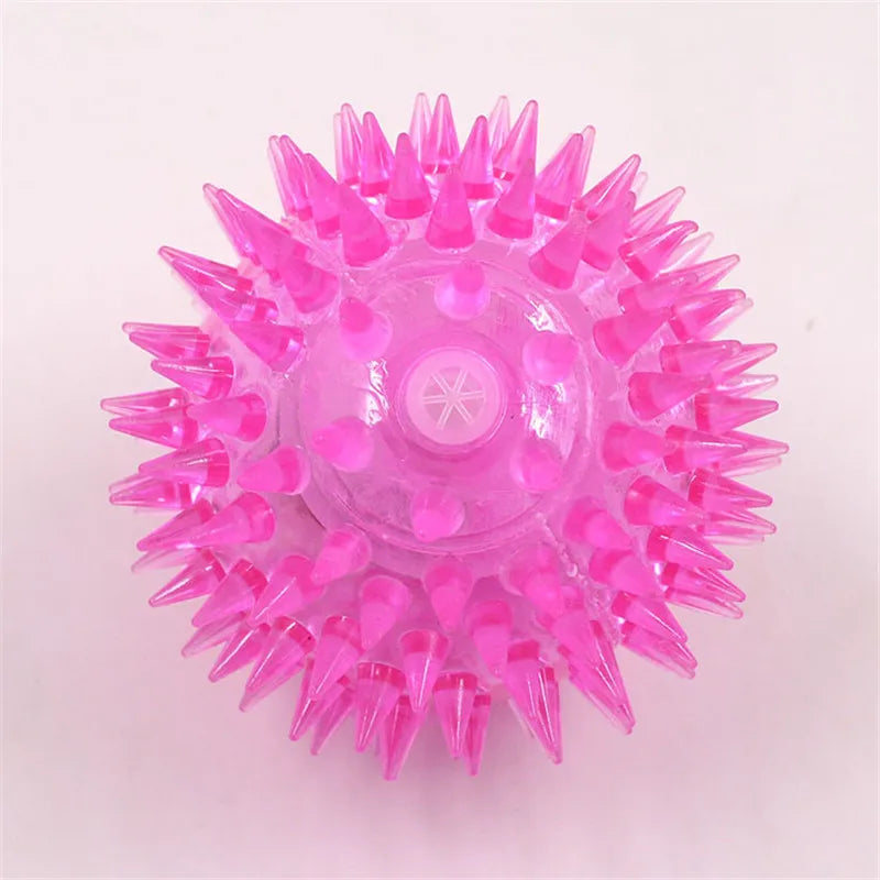 2021 Popular Glowing Rubber Small Dog Toy Squeak Flexible Interactive Puppy Toy Pet Products Dog Accessories Pug Kong Dog Toys