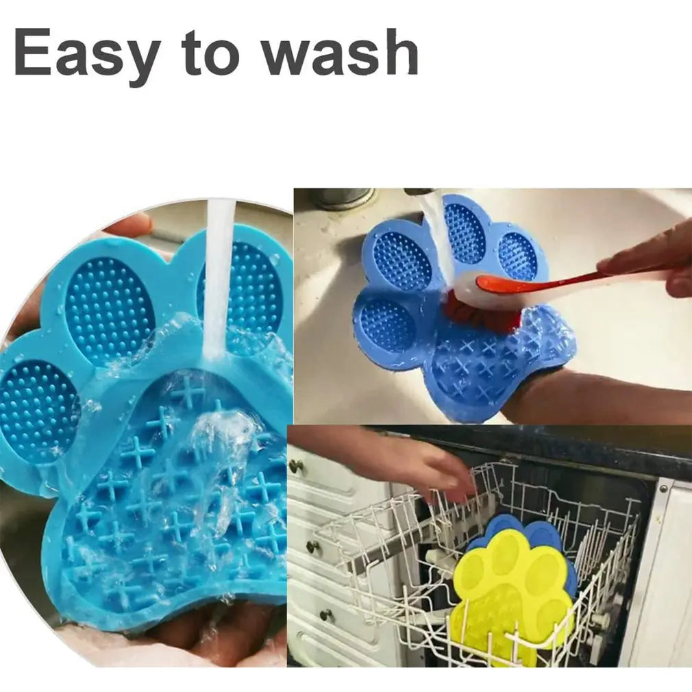 1PC Pet Silicone Lick Pad Slower Feeder Pad Cats Dog Licky Mat Feeding Cats Dogs Licking Mat Pet Lick Pad Feeder Licking Mat