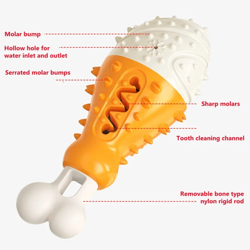 1pcs Dogs Teething Toy Pets Accessories Rubber Kong Small Dog Interactive Toy Puppy Toothbrush Bulldog Toys Cosas Para Perros