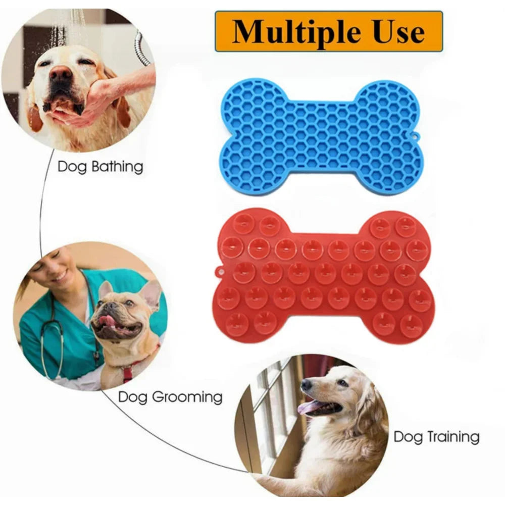 Petbank Dog Peanut Butter Licking Floor Mat Slow Feeding Dog Bowl,Tattoo And Anxiety Reducer For Pet Food Yogurt Dog Accessories