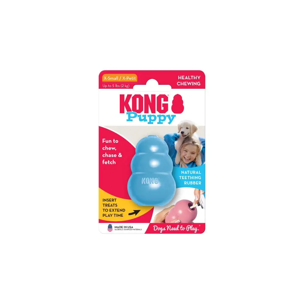 XS-Size KONG Classic Dog Chew Toy Collection Up to 5lbs(2kg)