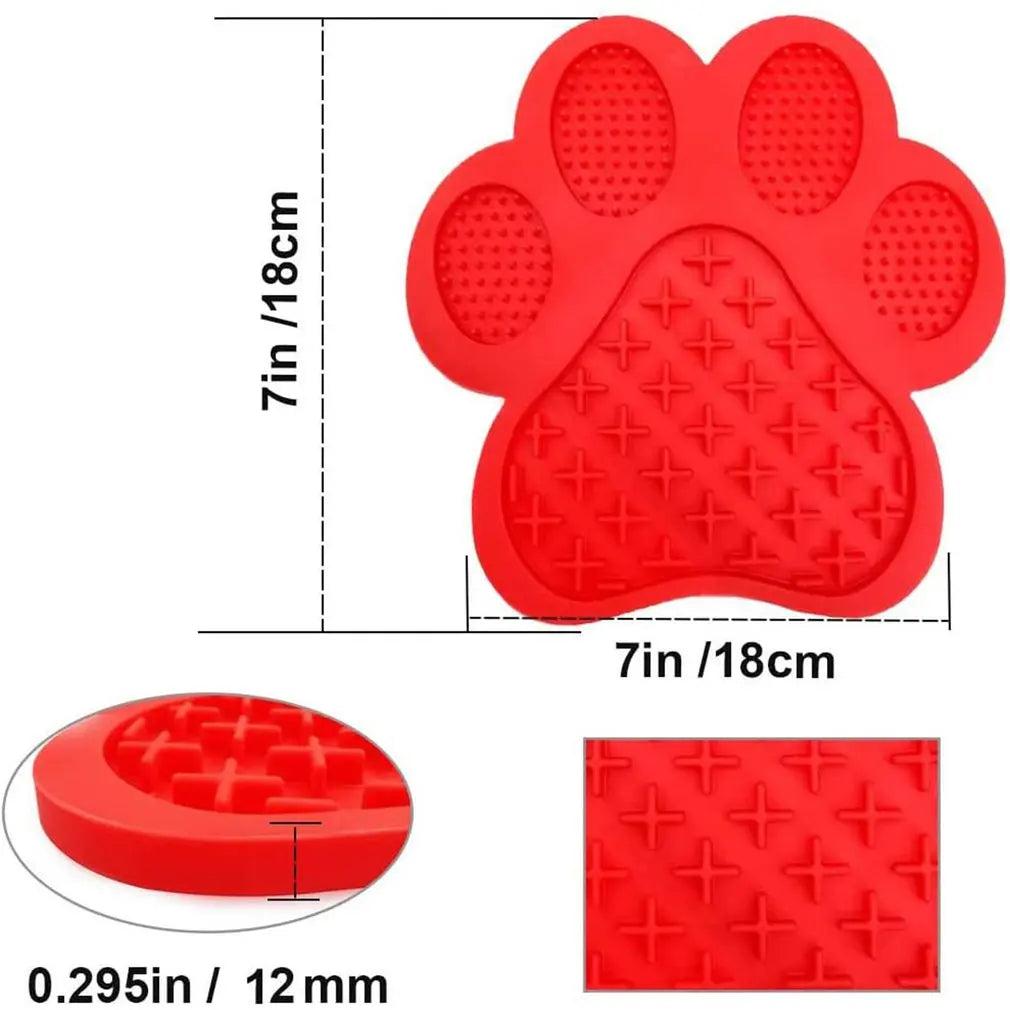 1PC Pet Silicone Lick Pad Slower Feeder Pad Cats Dog Licky Mat Feeding Cats Dogs Licking Mat Pet Lick Pad Feeder Licking Mat