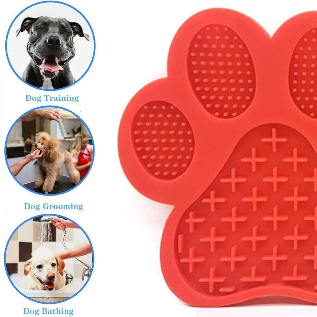 1PC Pet Silicone Lick Pad Slower Feeder Pad Cats Dog Licky Mat Feeding Cats Dogs Licking Mat Pet Lick Pad Feeder Licking Mat